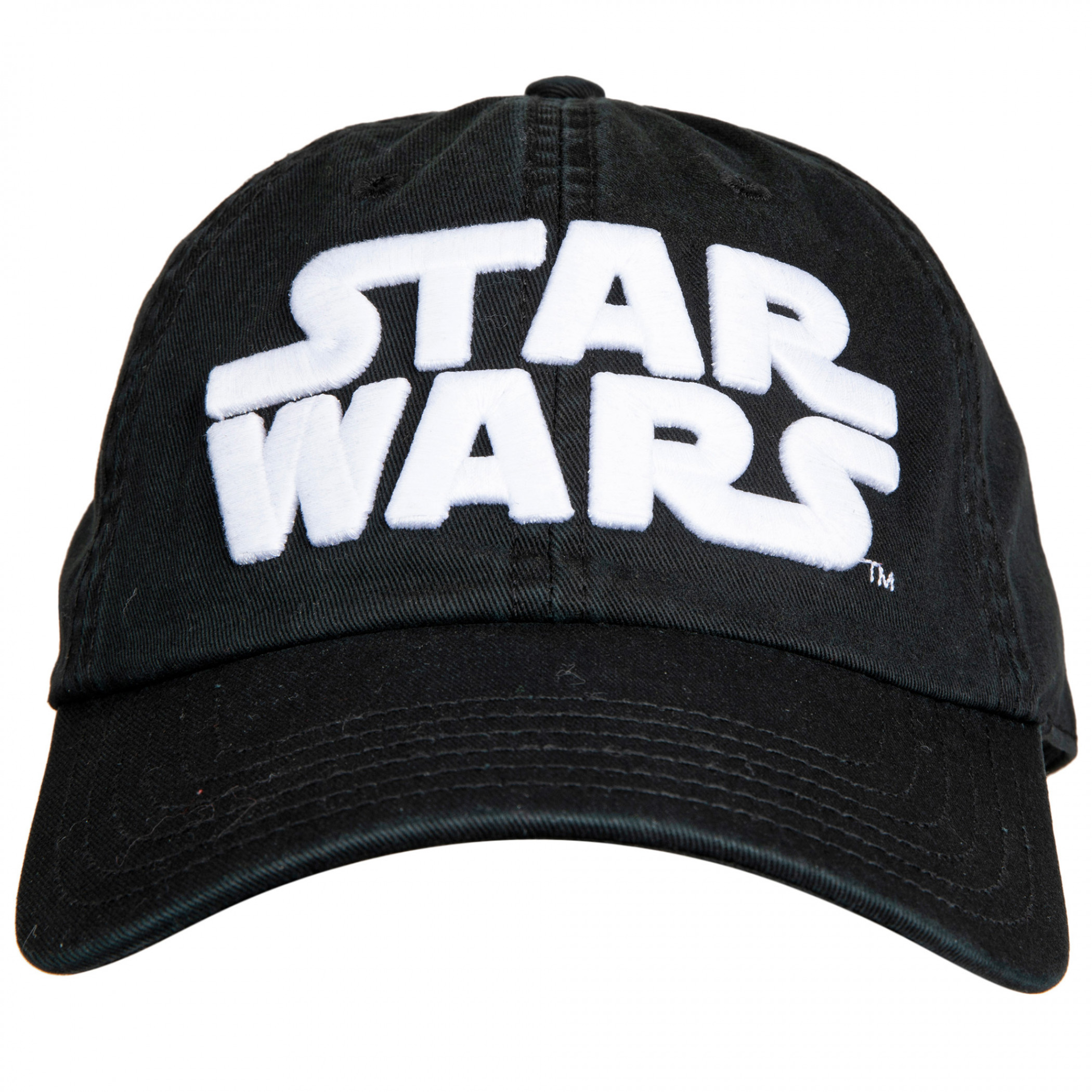 Star Wars Title Logo Embroidered Strapback Hat